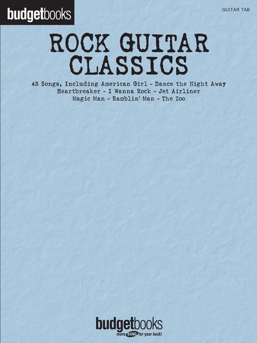 Title details for Rock Guitar Classics--Budget Book (Songbook) by Hal Leonard Corp. - Available